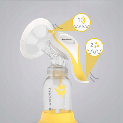MEDELA Harmony laktator ręczny zestaw Essentials, 2-fazowy laktator z butelką i elementami zestawu