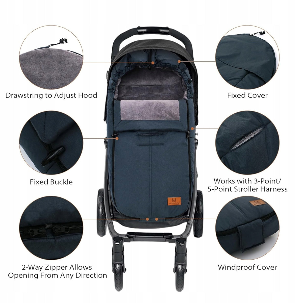 MIRACLE BABY univerzální fusak do kočárku