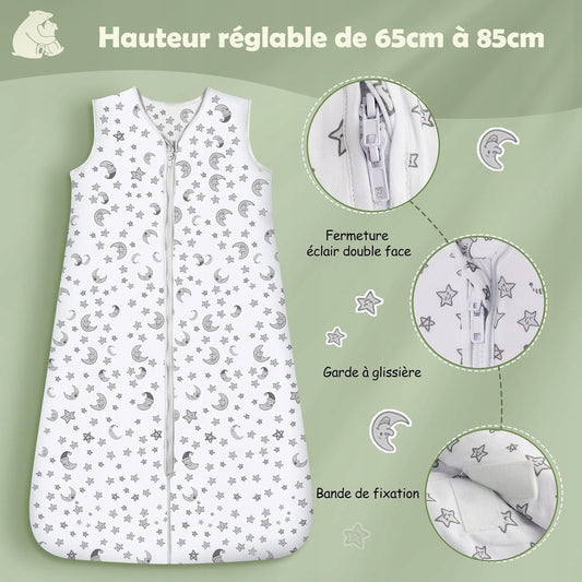 LICTIN sacco nanna estivo 0,5TOG 65-85cm x2