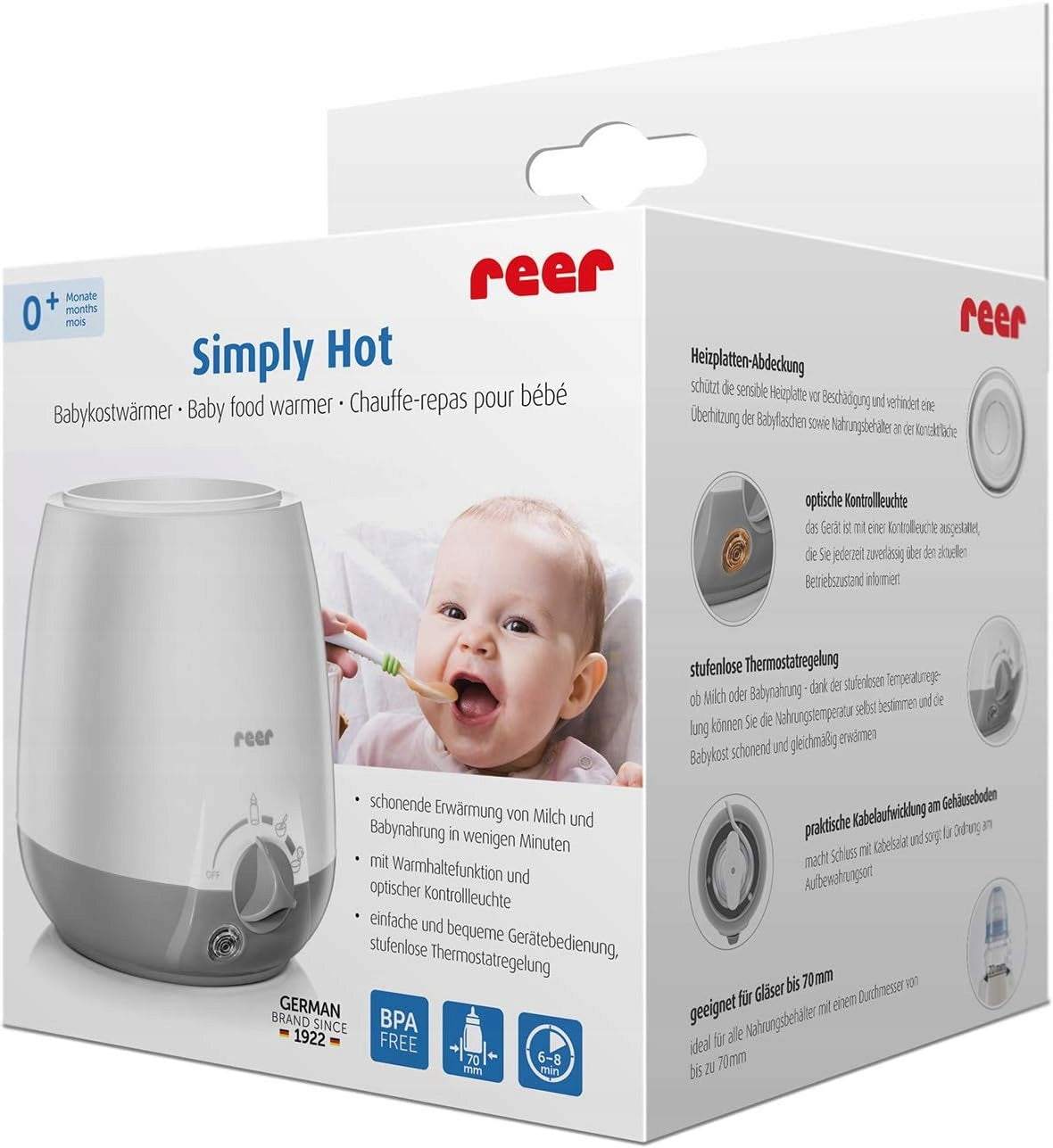 REER SIMPLY HOT bottle and jar warmer