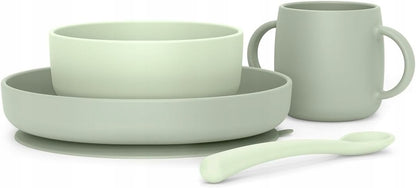 SUAVINEX Selection silicone tableware set, 4 pieces, 4m+
