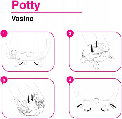 OK BABY 3V1 cestovný nočník, nástavec + vrecká