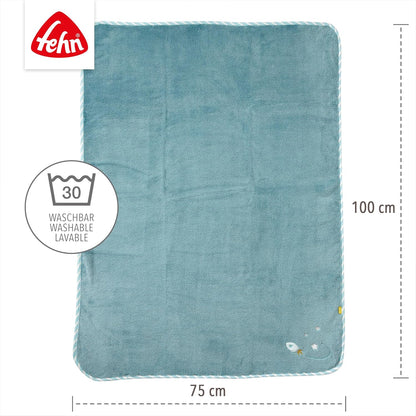 FEHN Little Castle baby blanket 75x100 cm with rattle – product image 5