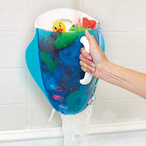 Munchkin Bath Toy Scoop košík na koupací hračky modrý