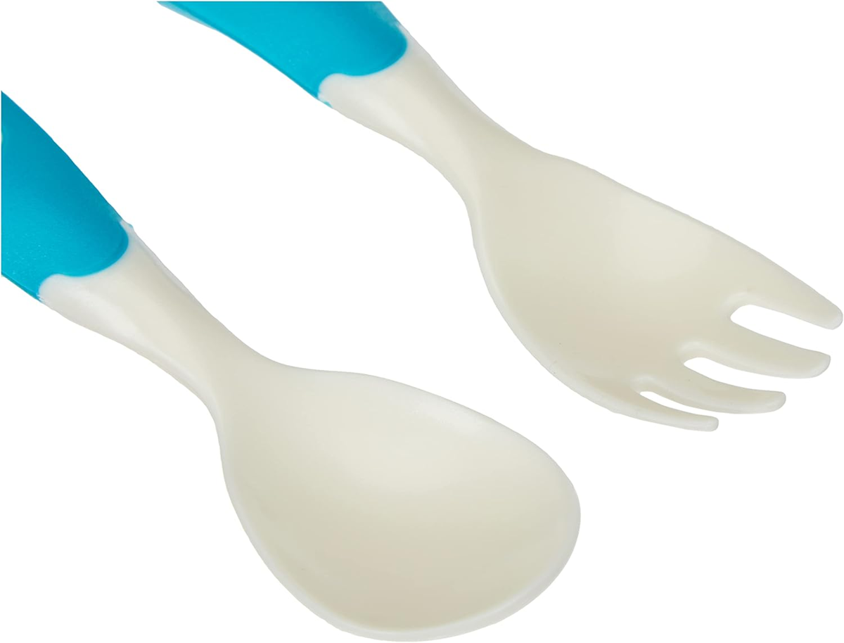 NUK Easy Learning mini příbory lžička vidlička 12 cm 8 m+