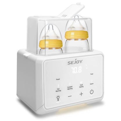 SEJOY dvojitý ohřívač lahví sterilizátor 6v1