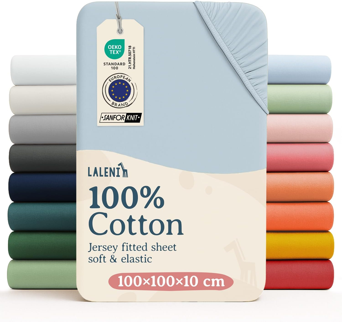 LALENI fitted sheet with elastic