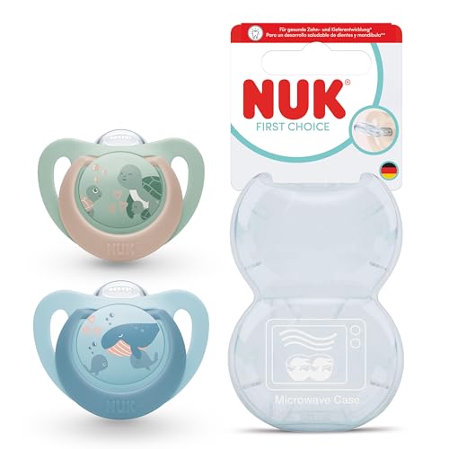 NUK First Choice silicone pacifier x2, 6–18 months