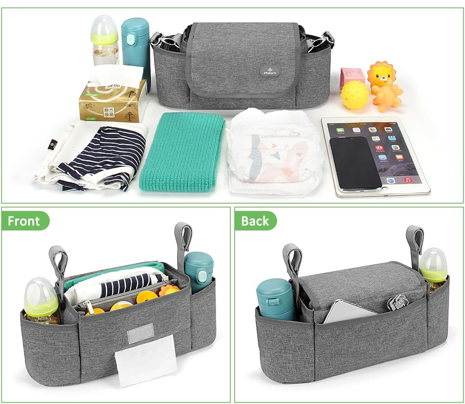 PHILORN stroller and shoulder bag + changing mat