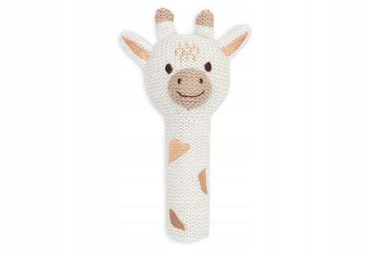 JOLLEIN chrastítko pro miminka 20cm žirafa