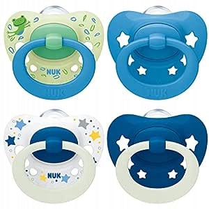 NUK SIGNATURE DAY&NIGHT uklidňující dudlík x4 6-18 měsíců