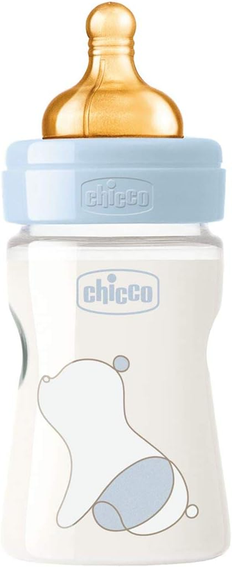 CHICCO Original Touch láhev 150 ml latexový dudlík pomalý průtok 0+