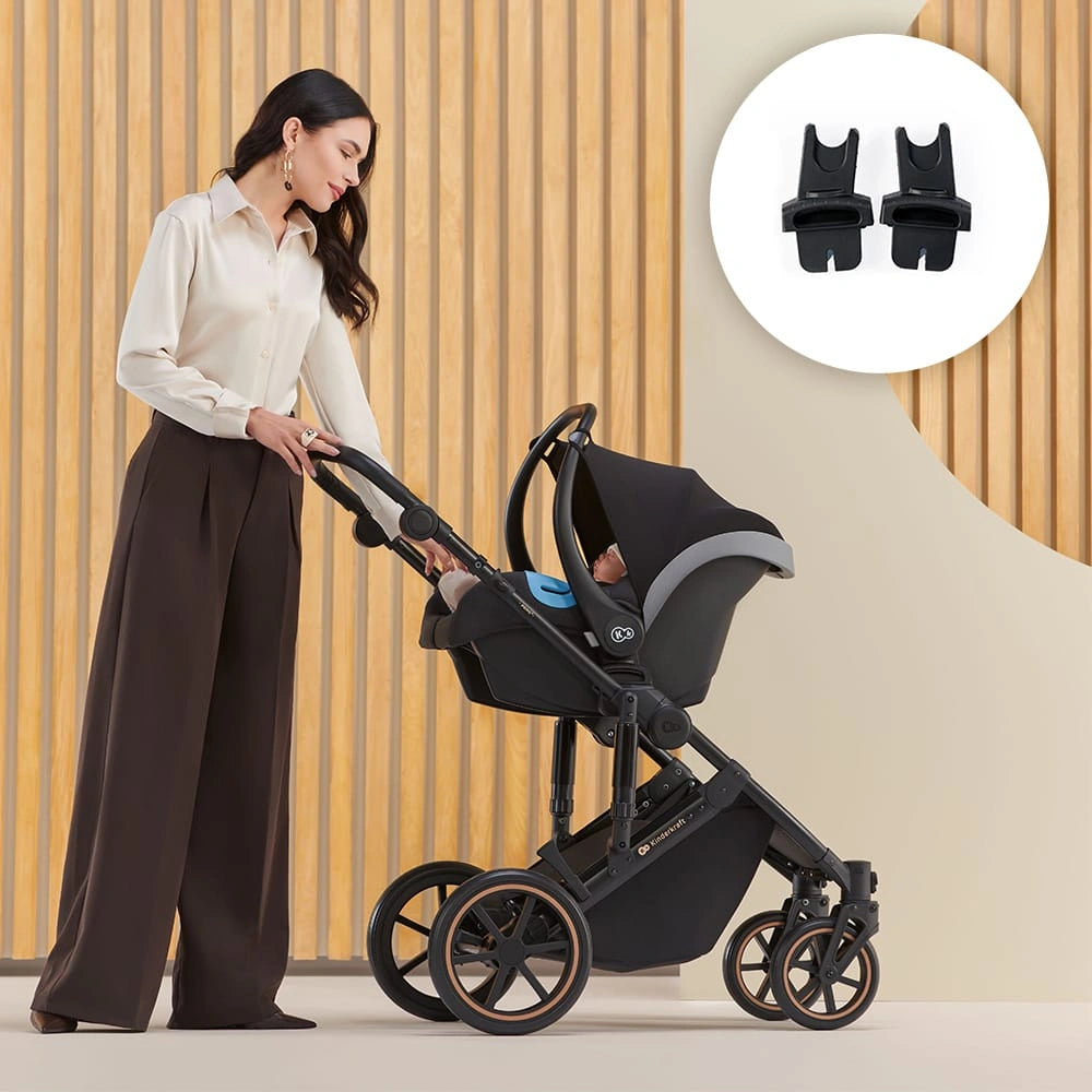 KINDERKRAFT PRIME2 PRO 3w1 wózek wielofunkcyjny do 22kg + fotelik MINK PRO – DARK GREEN – zdjęcie 9