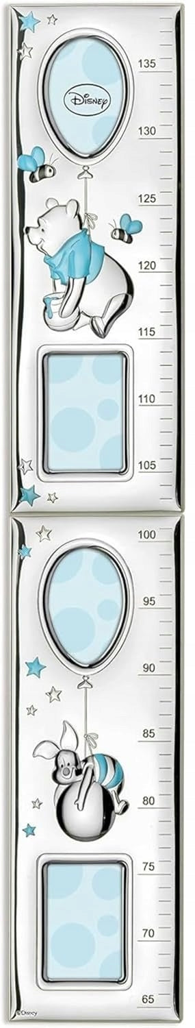 VALENTI Disney Winnie the Pooh height chart made of silver and wood, 140 cm