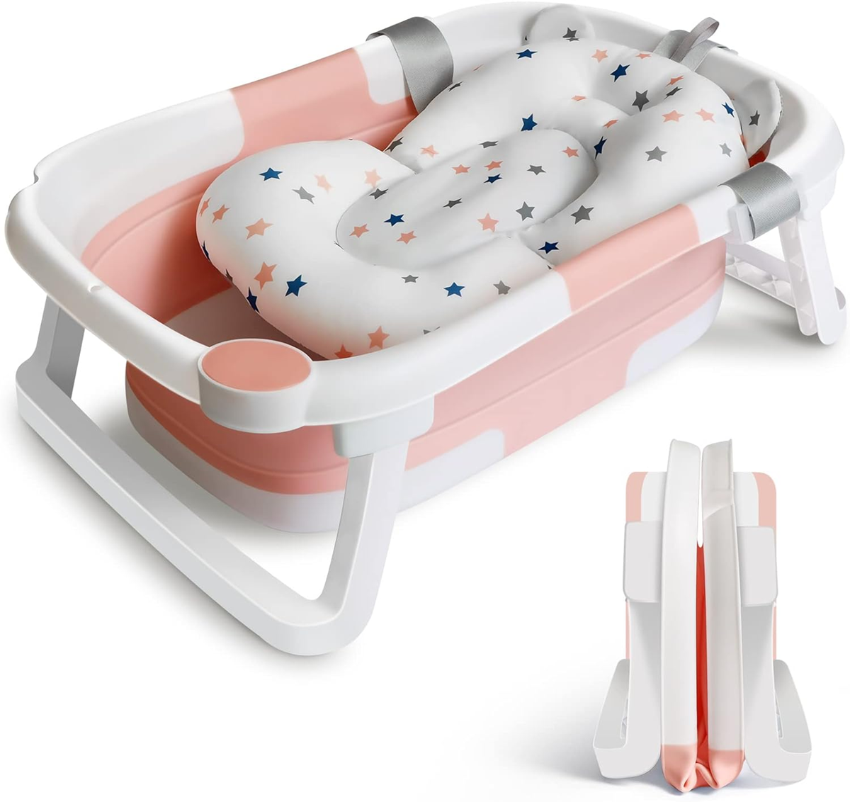 GLENMORE foldable bathtub with drain