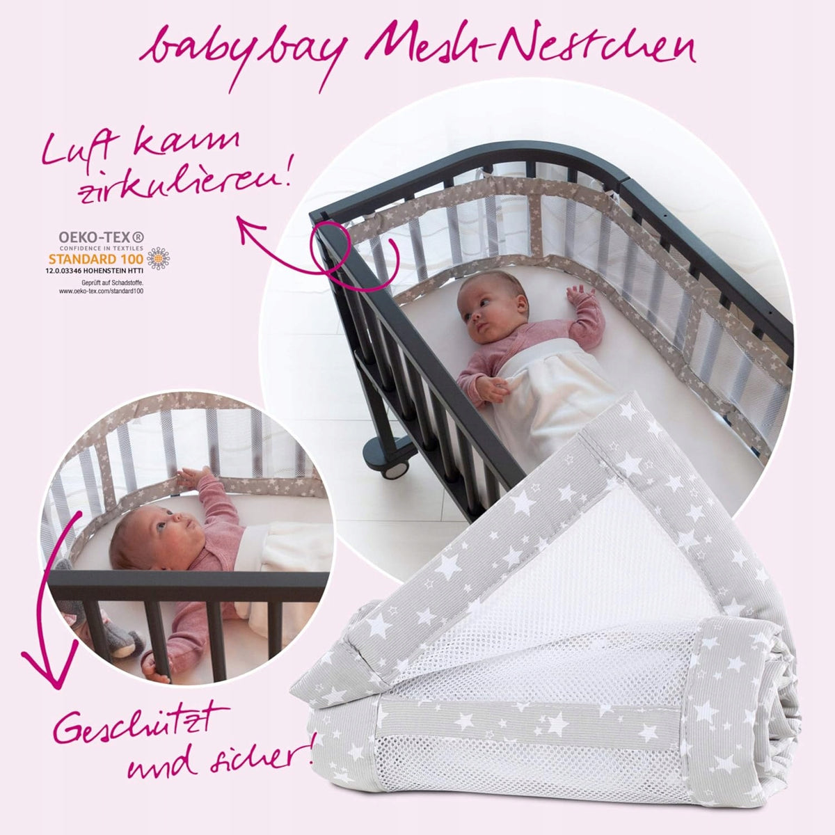 BABYBAY crib bumper 168x24cm