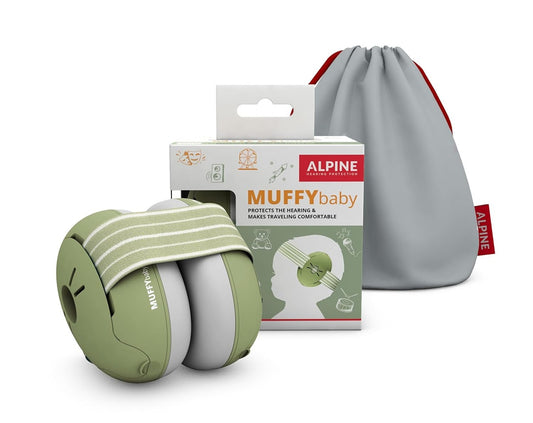 ALPINE Muffy Baby căști de protecție pentru copii 0-36 luni 23db + husă