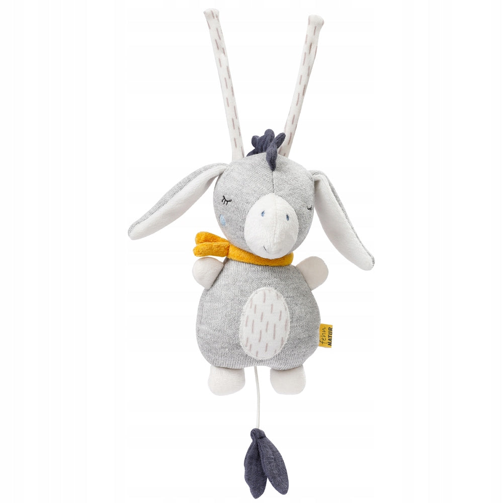 FEHN Nature závěsná OSLÍK s hracím strojkem 22cm
