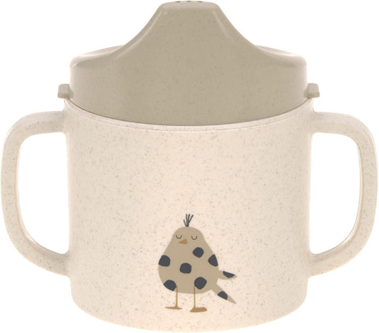 LASSIG Sippy Cup Little Mateys kubek z ustnikiem 150 ml 6 m+ – beżowo-szary – zdjęcie 1