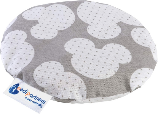 Termofor din bumbac cu sâmburi de cireșe MEDI PARTNERS MICKEY MOUSE, 15 cm, 180 g