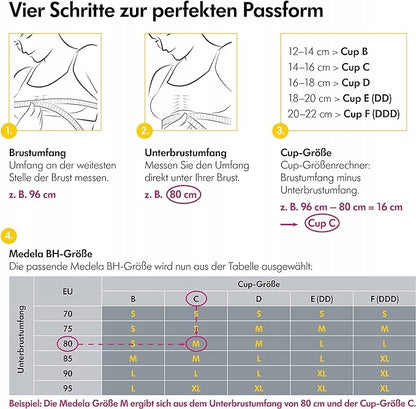 MEDELA HANDS-FREE breast pump bra M