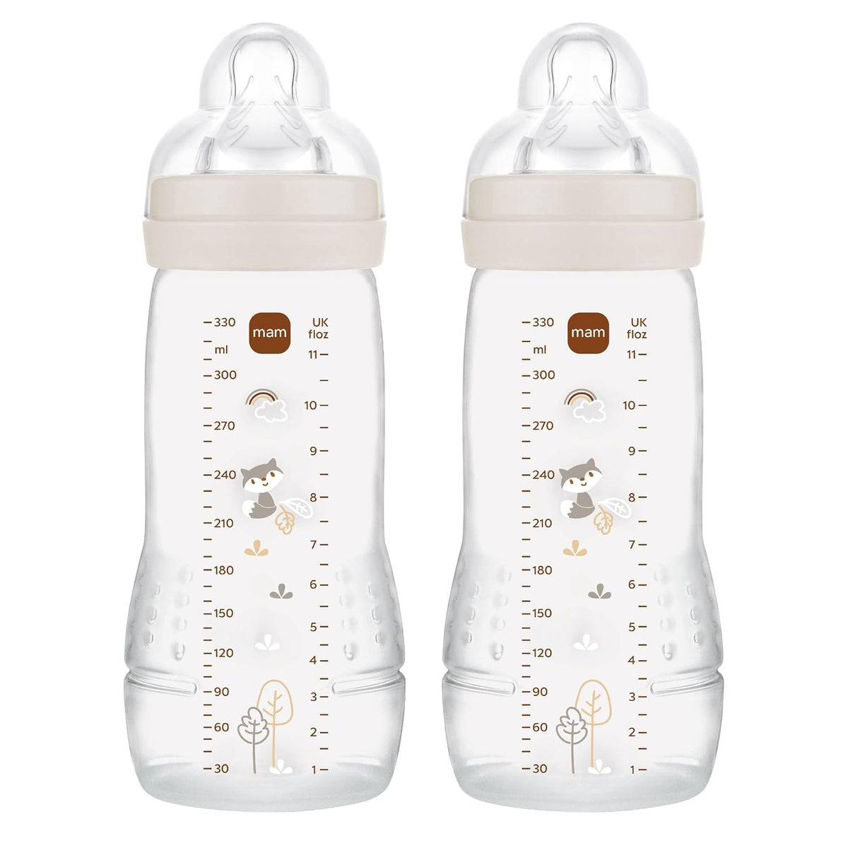 MAM Easy Active bottle set, 2 × 330 ml, 4+ months, 2 teats, LIS