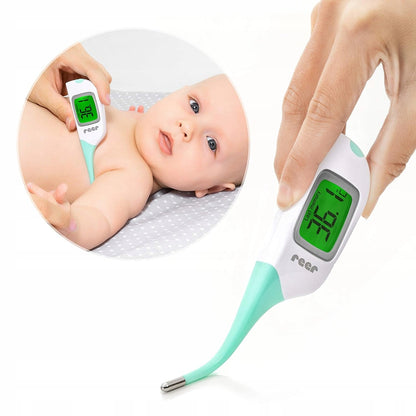 REER ColourTempelectronic thermometer + caseage 0 +colour white and greenwidth 3.4 cm, length 13.7 cmbattery 1