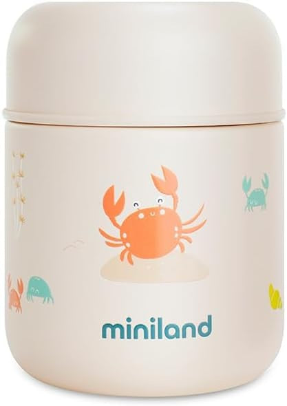 Miniland Food Thermy Mini jasny termos 280 ml z motywem kraba