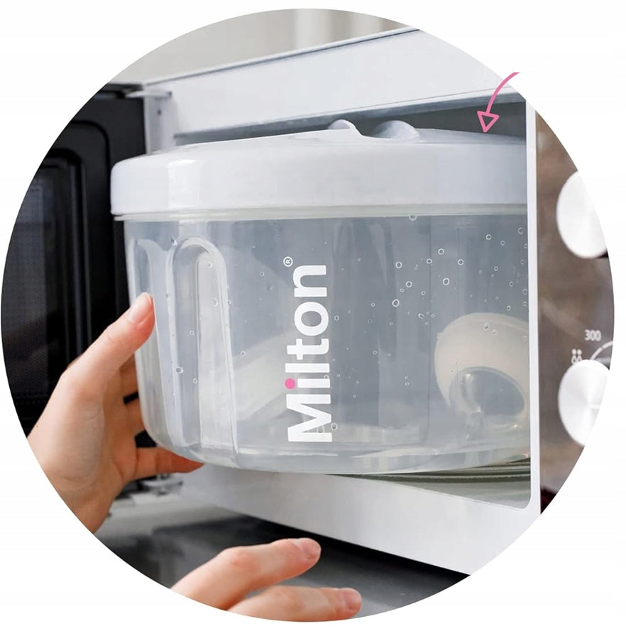MILTON Combisteriliser 2in1 + tongsdominant colour whitedimensions 26 x 26 x 16 cmcapacity 5 litresmaterial