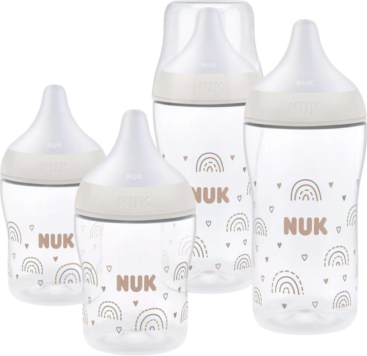 NUK Perfect Match Rainbow zestaw startowy butelki 150 / 260 ml 3m+