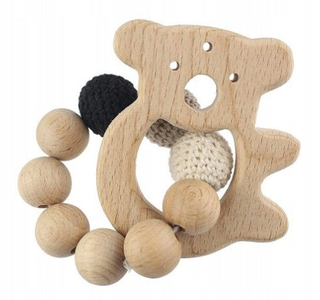 I LOVE MOM wooden teether