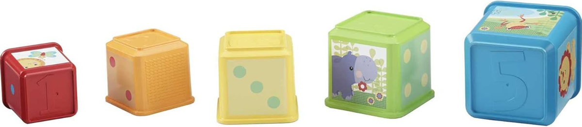 FISHER-PRICE Stack & Explore Blocks set of 5 blocks