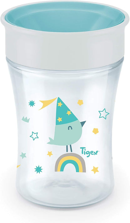 TIGEX Smart Cup netekoucí hrnek s náustkem 360° 250 ml 9 m+ PTÁČEK