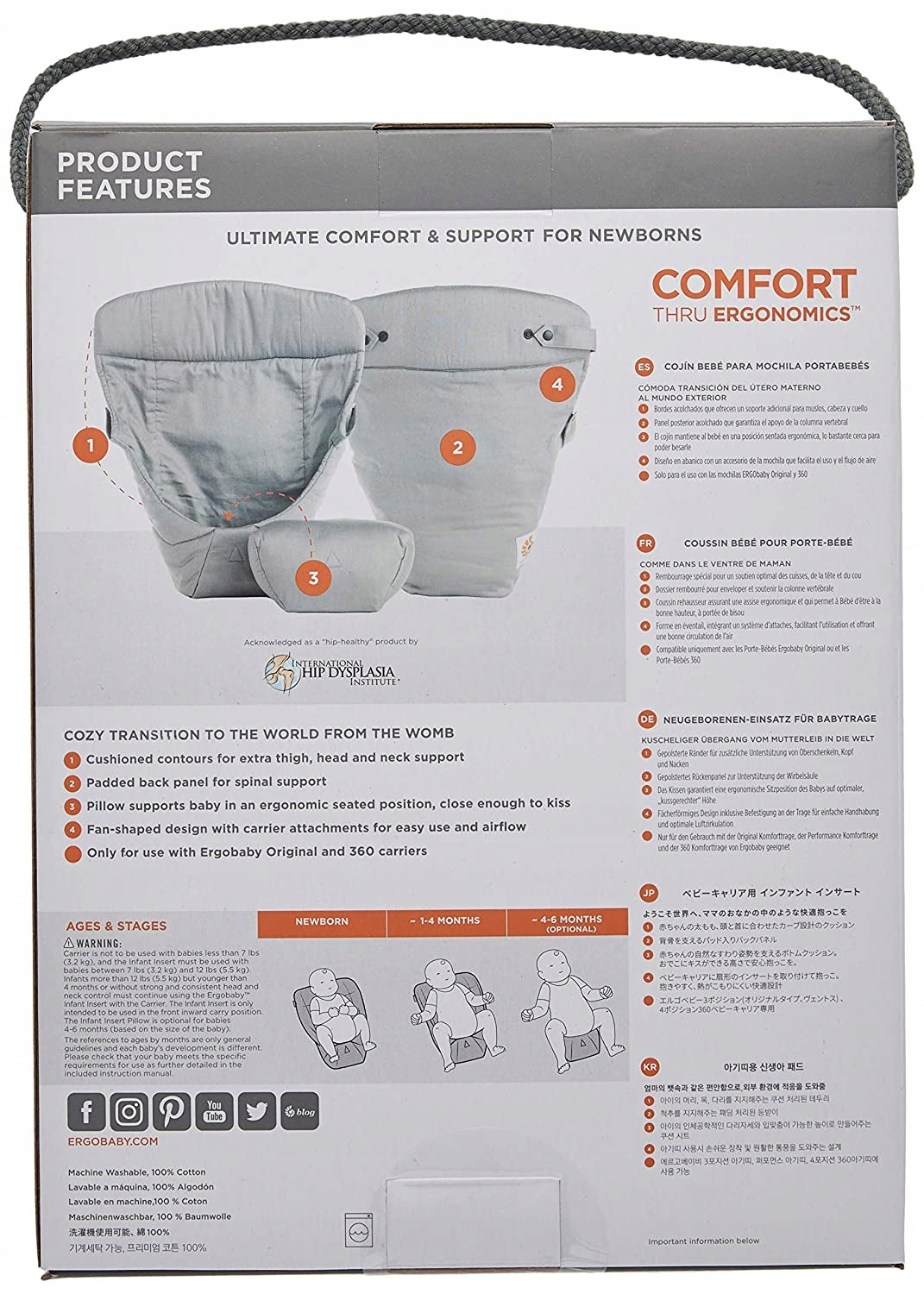 ERGOBABY easy snug wkładka do nosidełka