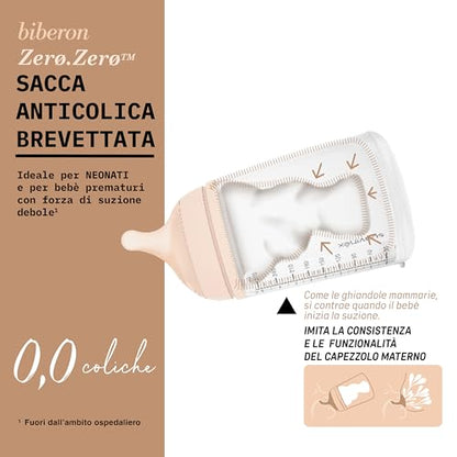 Suavinex Zero Zero antikoliková láhev 180 ml S Light