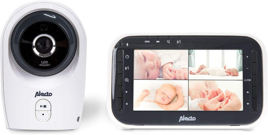 ALECTO DVM-143 babyfoon met op afstand bedienbare camera, 4,3" lcd-scherm en VOX