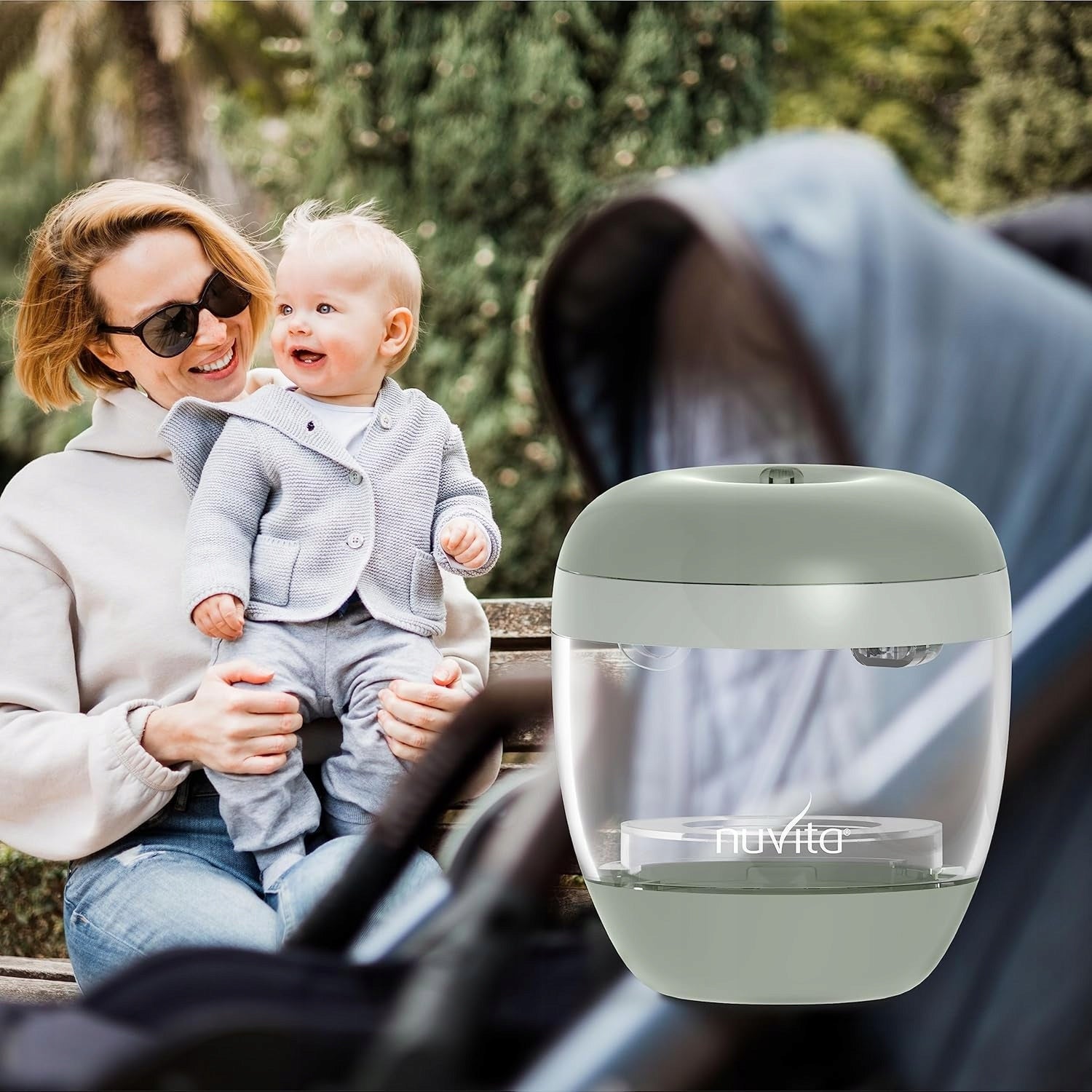 NUVITA MellyPlus 2 handheld UV sterilizer for bottle nipples, 2 minutes