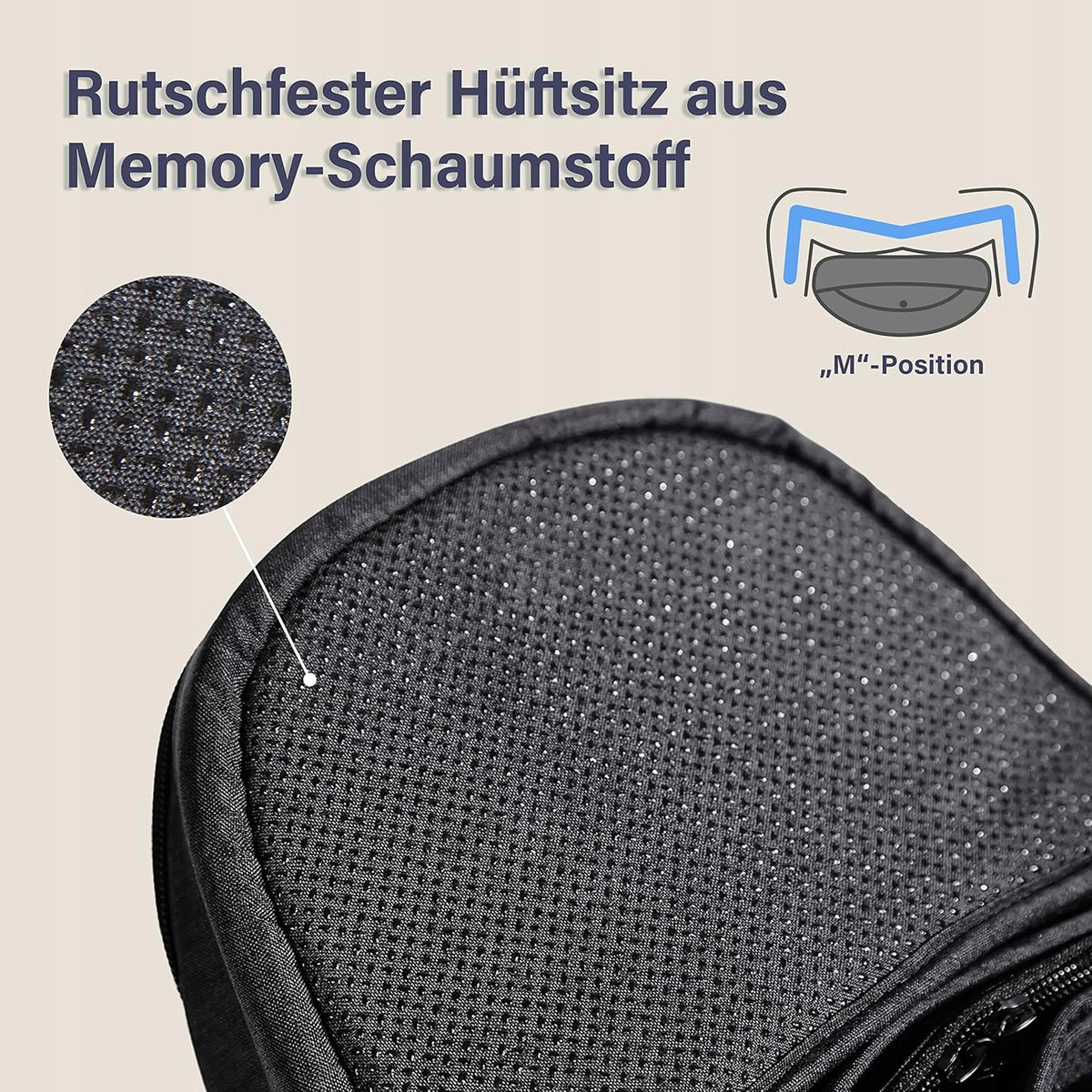 BABYMUST car seat, hip carrier