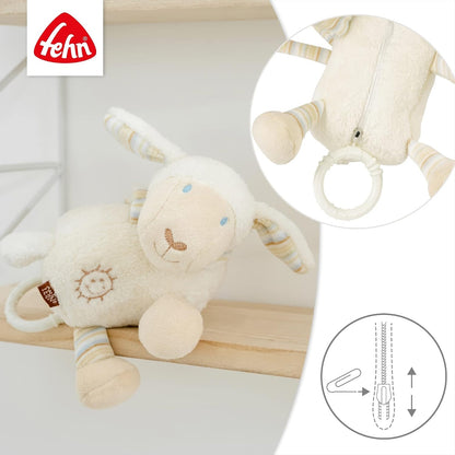 FEHN plush musical sheep hanging toy, 17 cm, Brahms' lullaby – product image 3