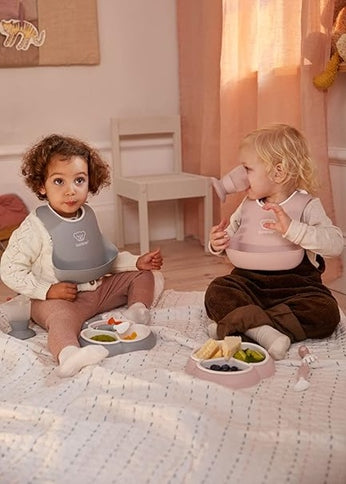 BABYBJORN silikonový bryndák s kapsou x2