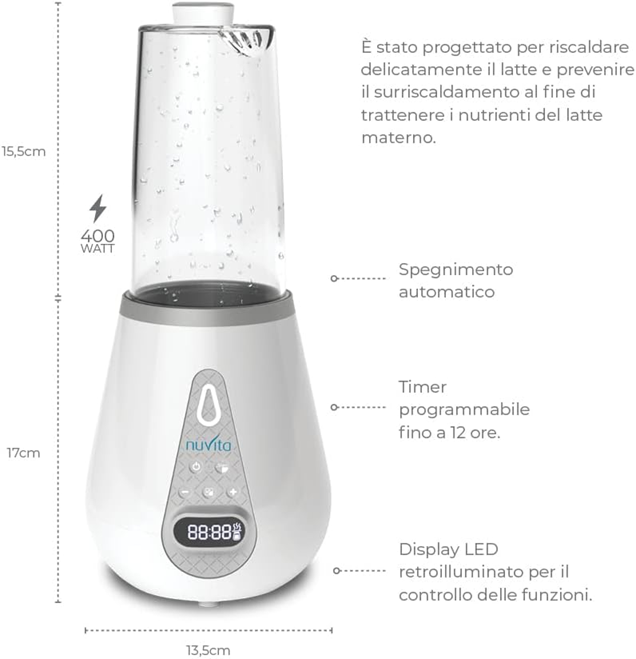 NUVITA digital bottle warmer, sterilizer, defroster