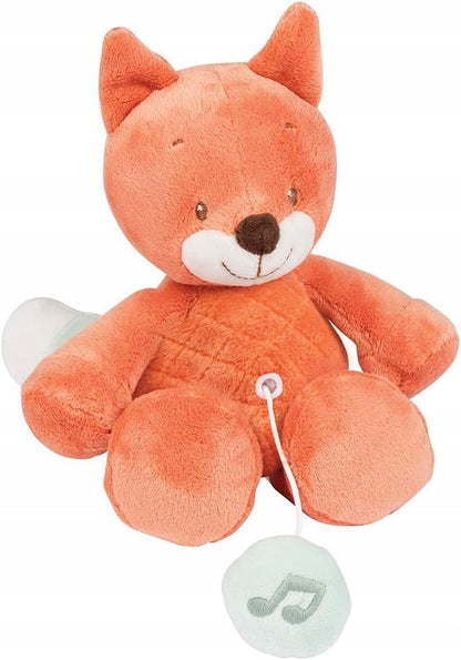 NATTOU fox Oscarcuddly toy with music boxage 0 +colour redheight 20 cmmaterials polyester, plasticfree of