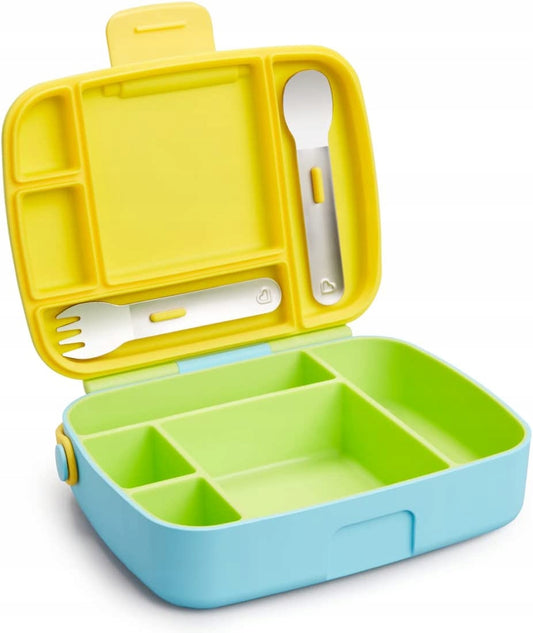 MUNCHKIN Bento Box boîte à déjeuner + couverts, 5 compartiments