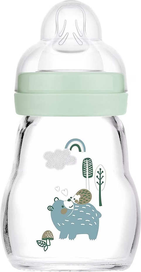 MAM Feel Good glazen fles 170 ml 0 m+ speen 1