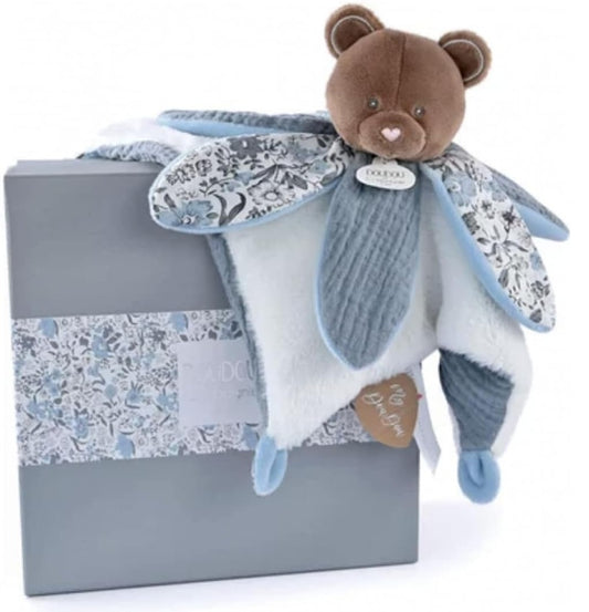 DOUDOU et COMPAGNIE Plyšová hračka Komforter 28 cm Medvěd
