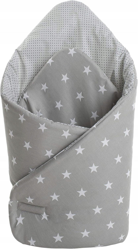 MEDIPARTNERSreversible swaddling blanket75x75 cmcolour greynew condition, replacement packaging possible