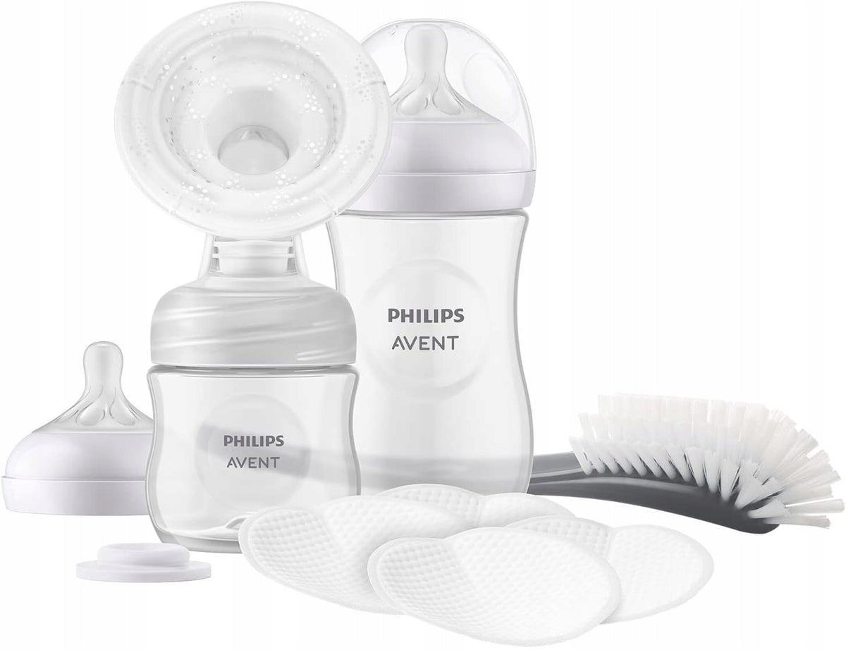 PHILIPS AVENT Natural SCF430/60 manual breast pump with bottle and brush