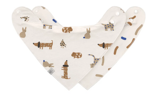 LASSIG Bandana-Lätzchen x2 0-24 Monate