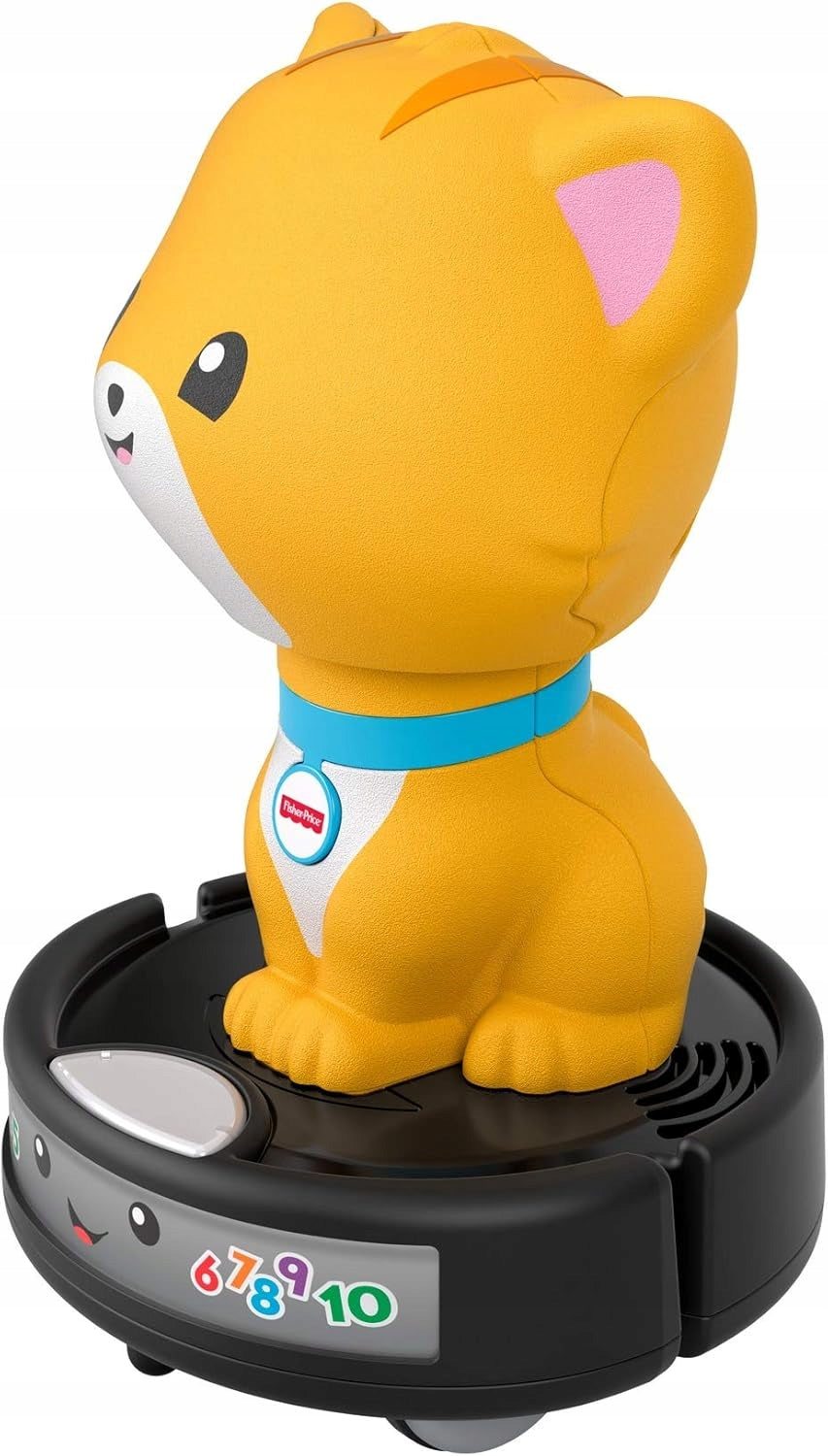 FISHER-PRICE GMX70 cat on a self-propelled vacuum cleaner