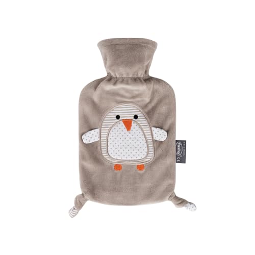 FASHY Pia termofor dziecięcy pingwin z pluszowym pokrowcem